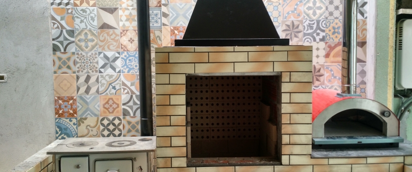 Churrasqueira + Fogão a Lenha + Forno de pizza